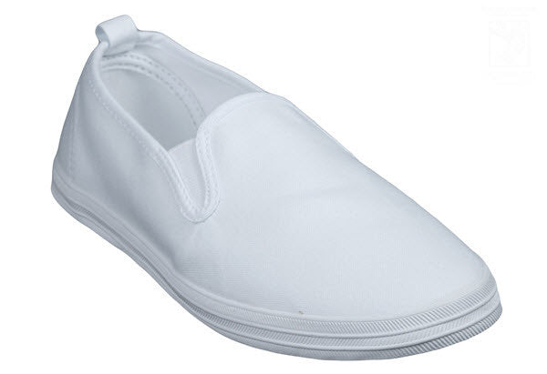 Raben 611 Slip On White Canvas Shoe 