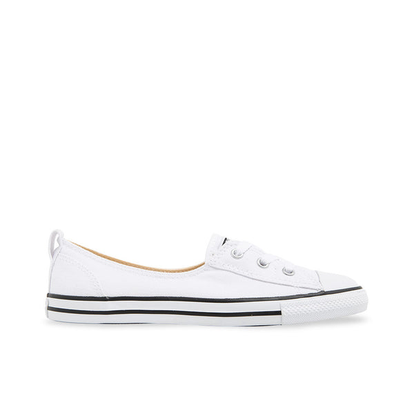 chuck taylor all star dainty ballet leather slip white