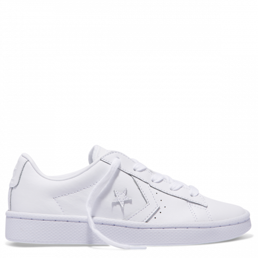 white leather converse junior