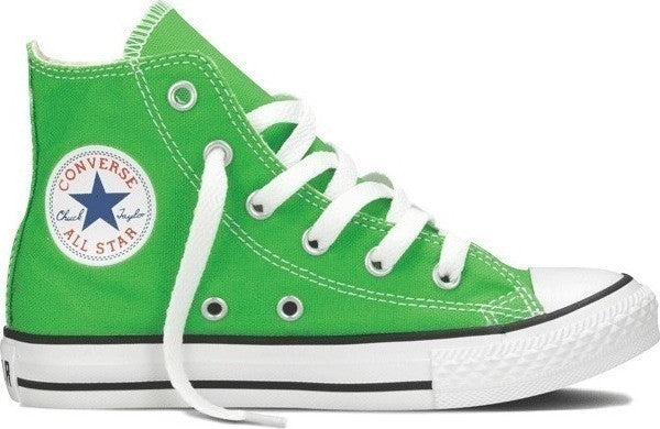 green converse kids shoes