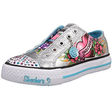 skechers twinkle toes silver