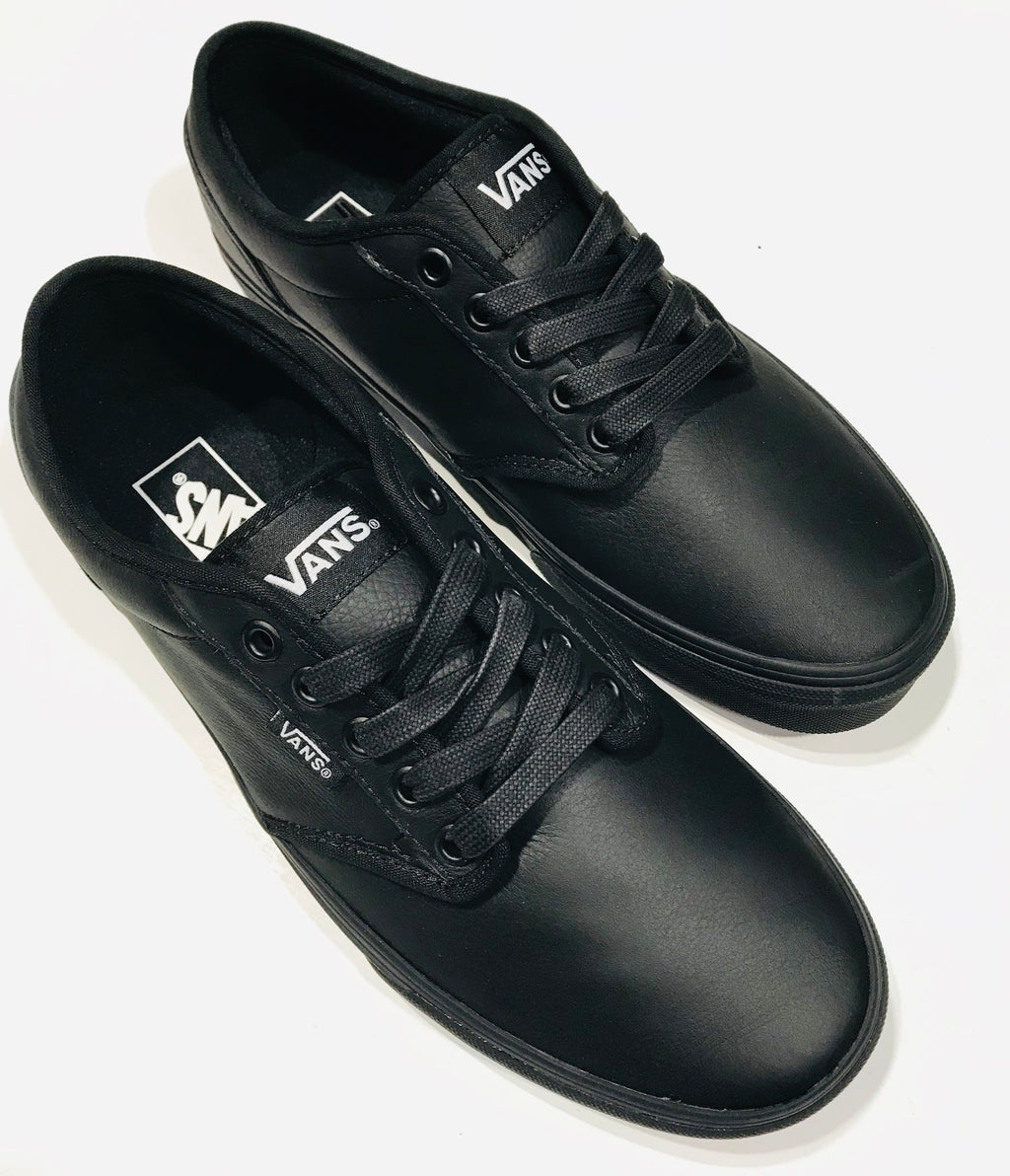 vans leather school shoes