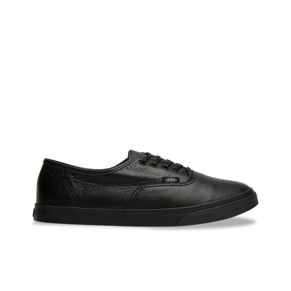 vans authentic lo pro leather black