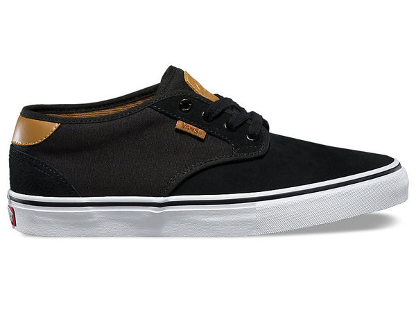 vans black tan