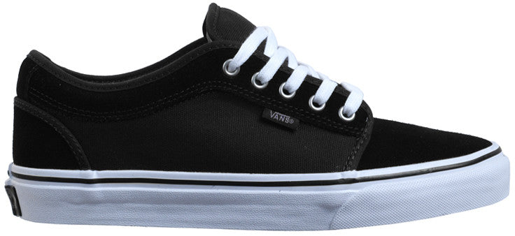 vans chukka low black white