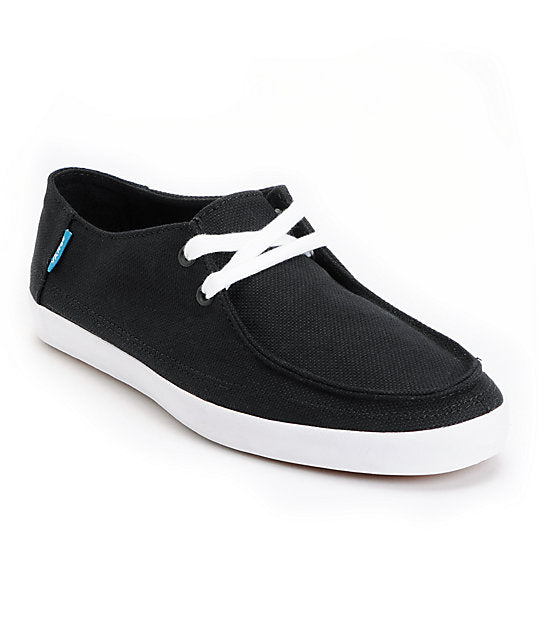 black vans vulcanized