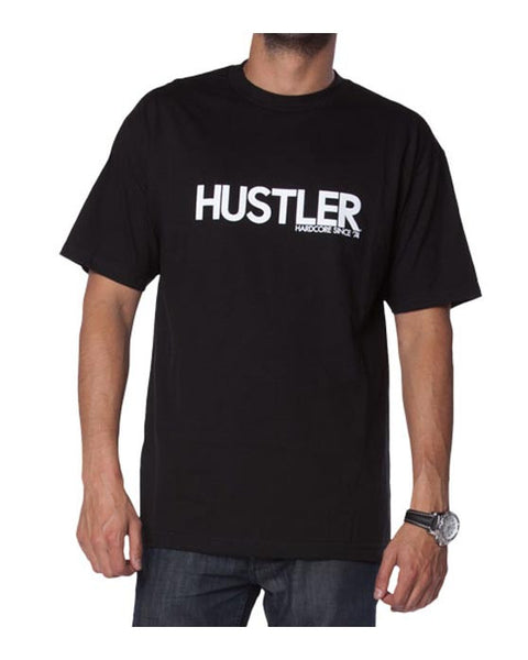 Hustler Classic Mens Black T Shirt Famous Rock Shop 