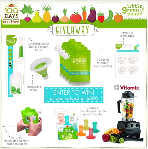 100 days of real food giveaway