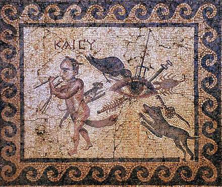 roman evil eye mosaic
