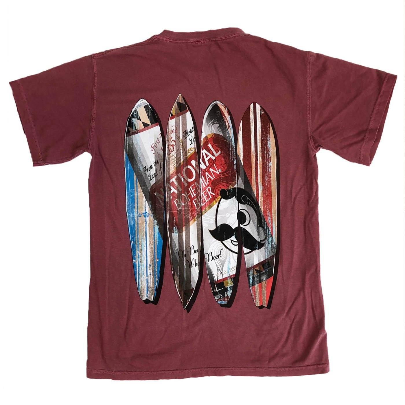 Natty Boh Can Surfboards (Brick) / Shirt