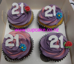 Number 21  Cupcake