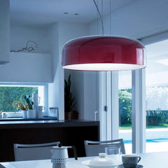 Mai pendant in a kitchen island display by Zaneen lighting