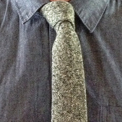 chambray shirt wool tie