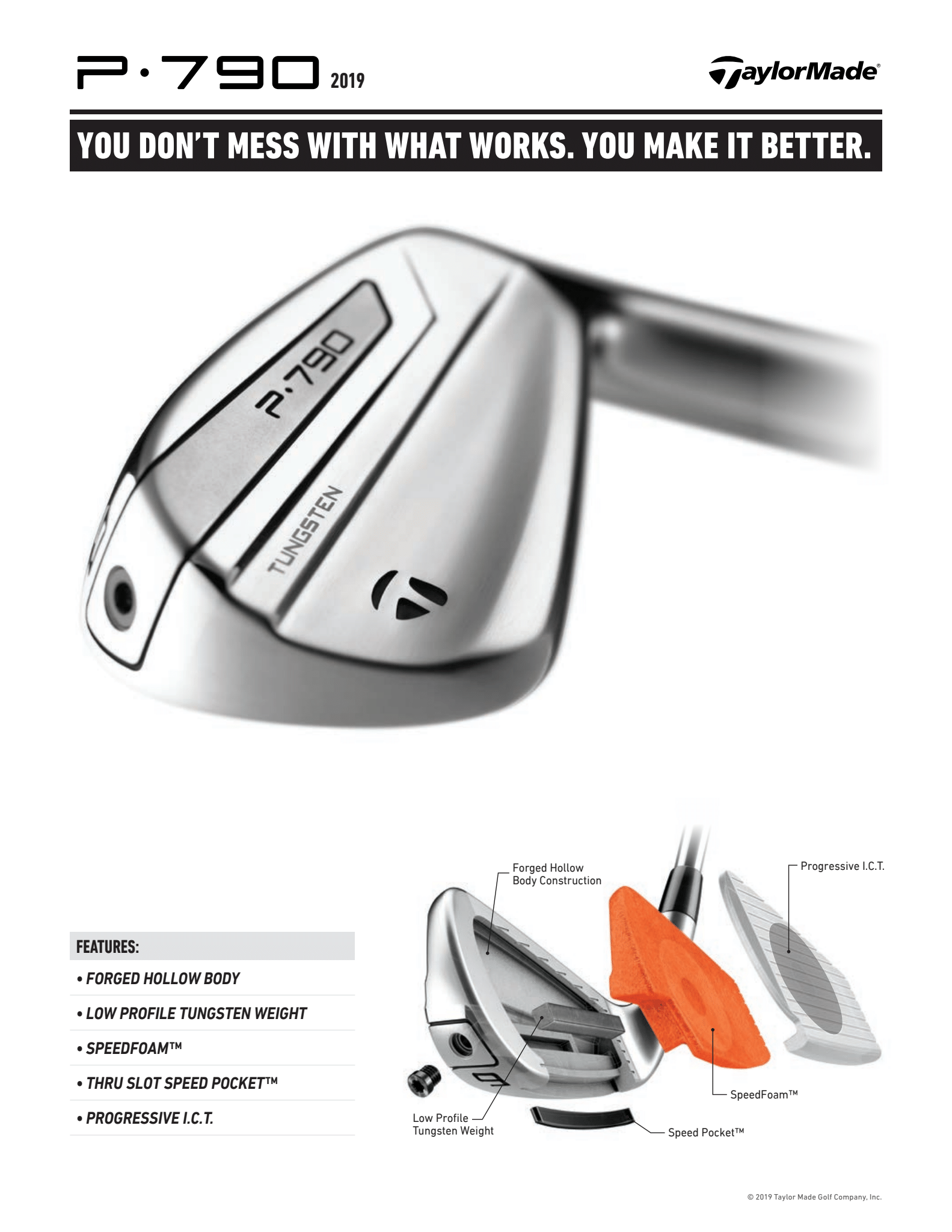 Features of a Taylormade P790 Iron