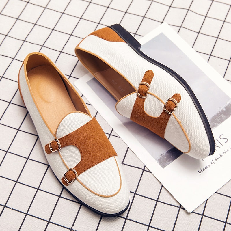 mens slip on canvas loafers