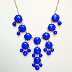 Cobalt Blue Bubble Necklace