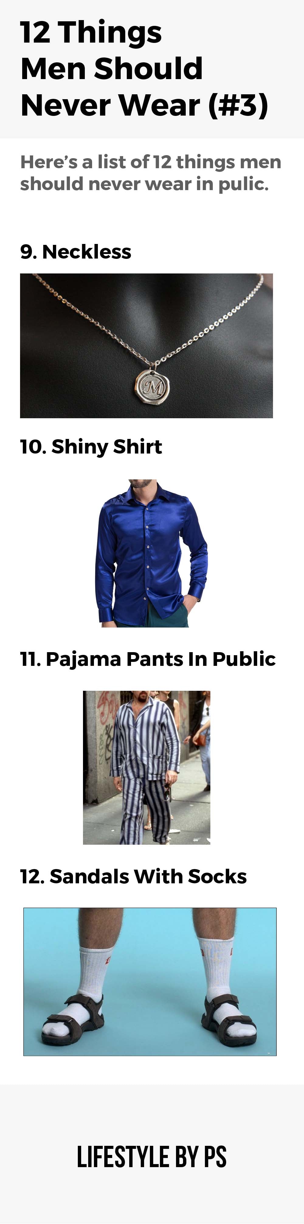 things men should not wear in public