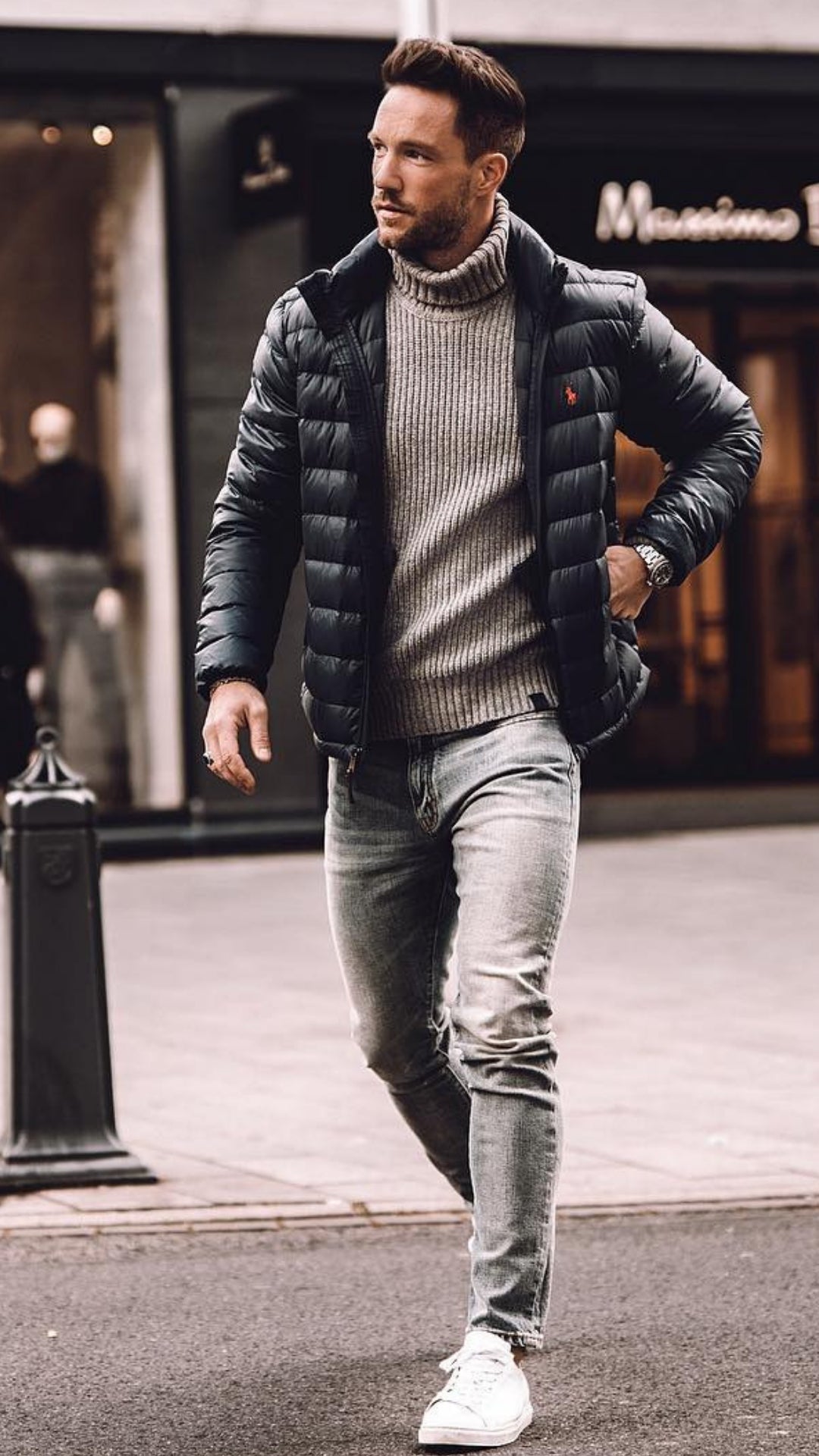 5 coolest winter outfits for men #winter #style #fallstyle #mens #fashion #street #style