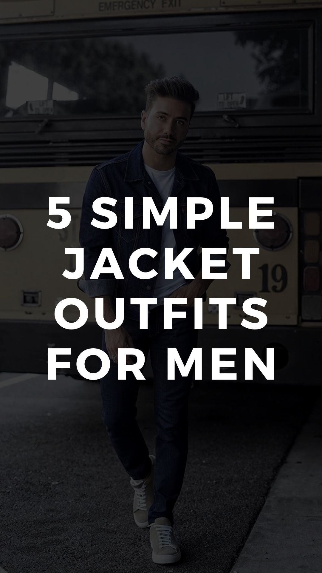 5 Jacket Outfits For Men #jacket #outfits #mensfashion