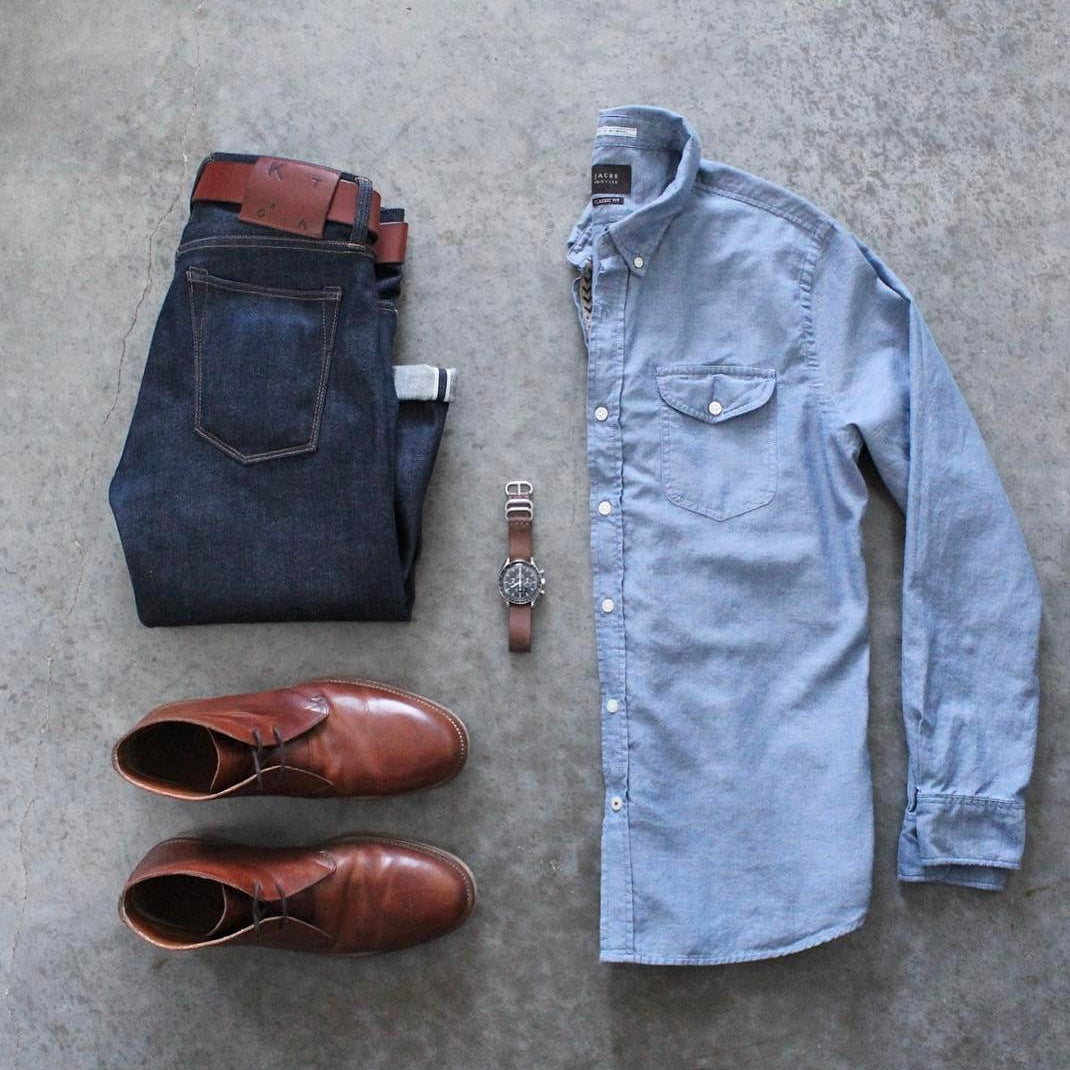 minimal outfit grid for men