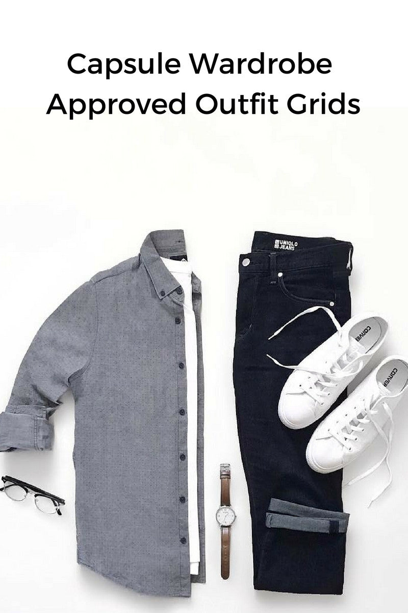 minimal outfit grids for men