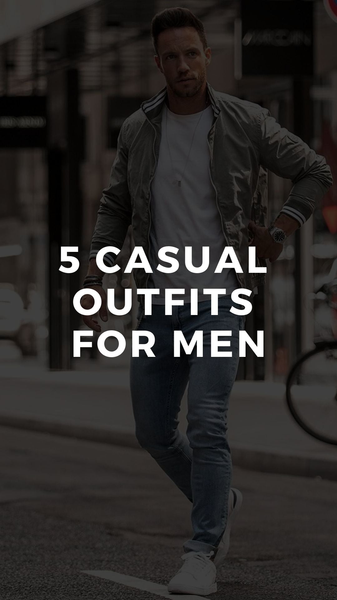 5 Casual outfits for men #mensfashion #casualoutfits #casual #style