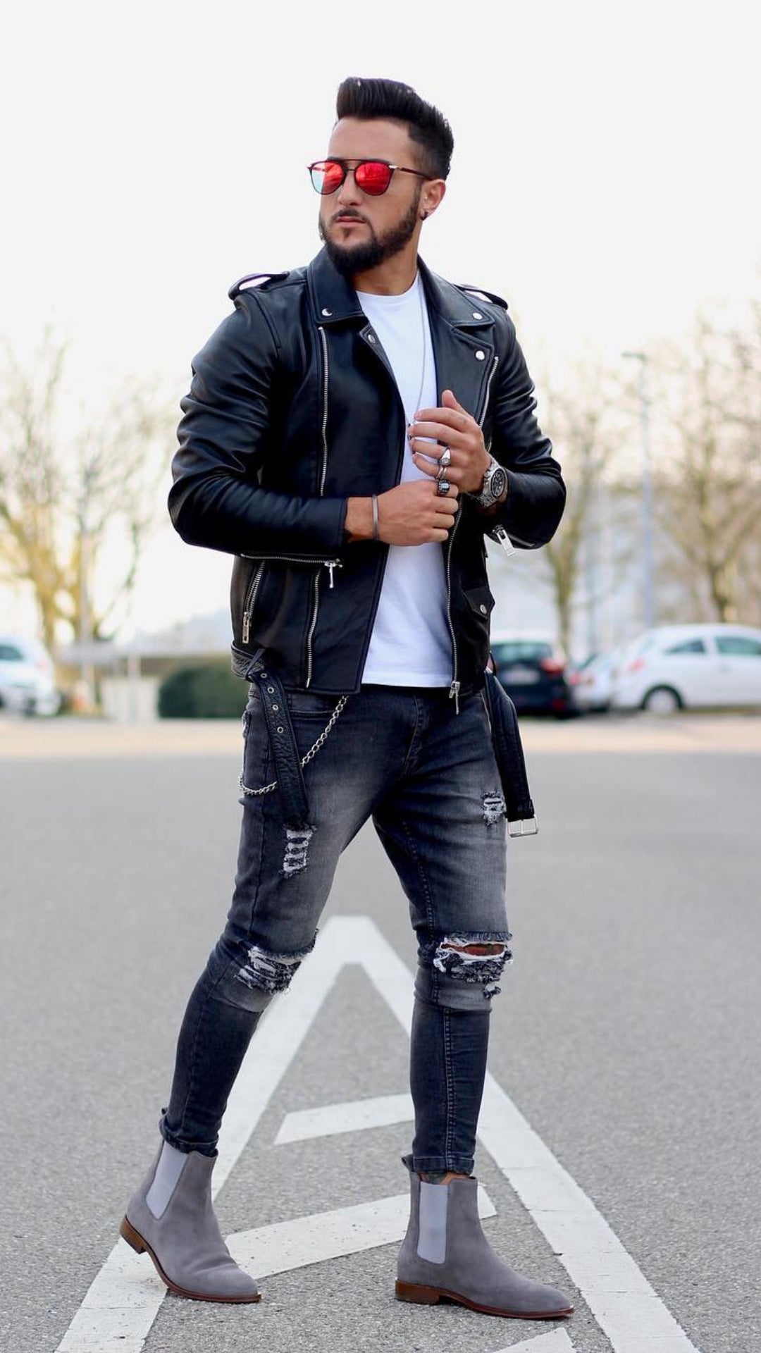 5 Leather Jacket Outfits You Haven't Seen Yet #leather #jacket #outfits #mens #fashion