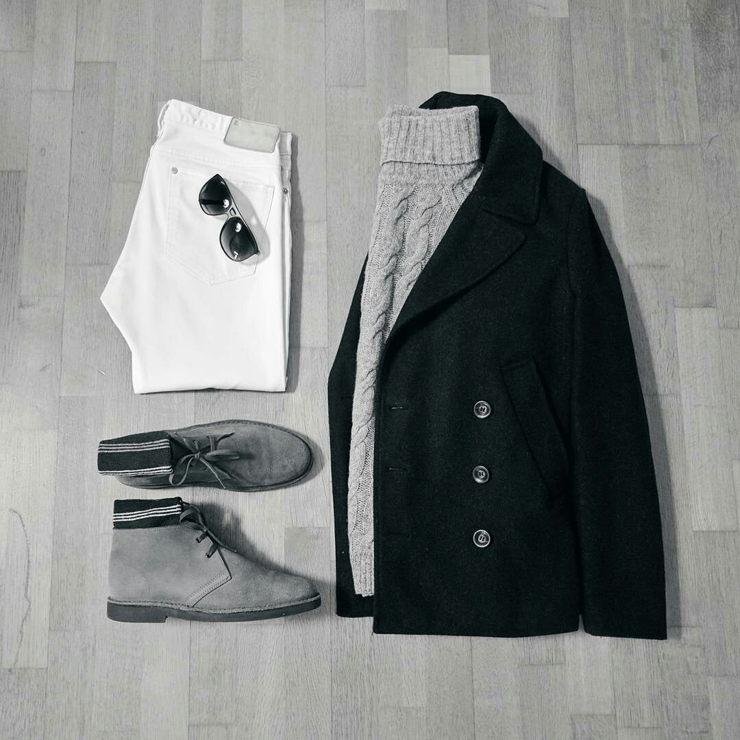 Outfit Grids For Minimalists, Minimal Outfit Grids For Men #mens #fashion #outfitgrids 