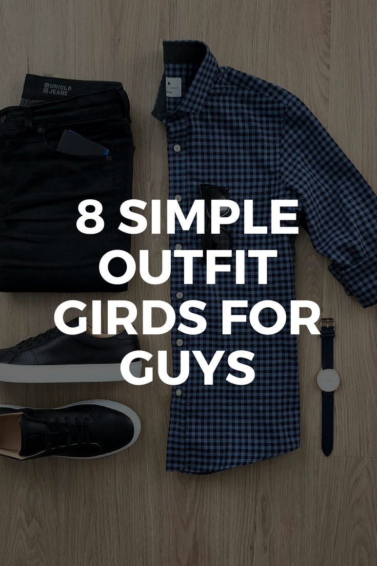 Minimal outfit grids for men 