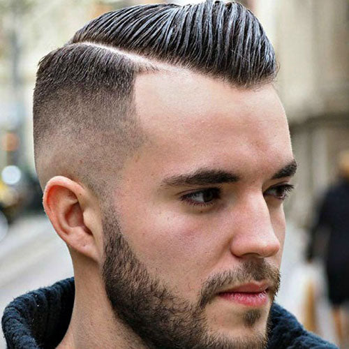 Short comb over haircut for men 2018