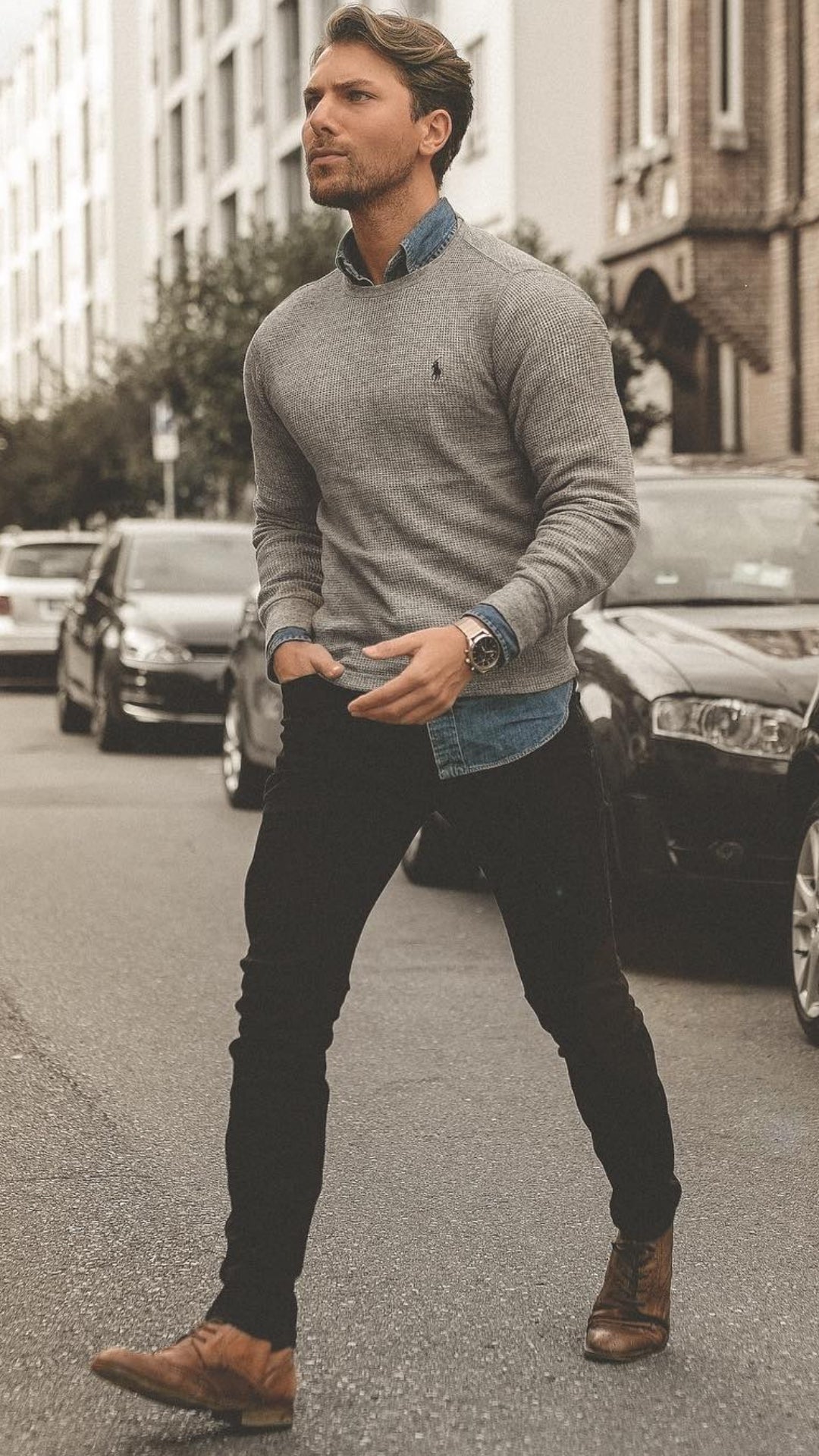 Cool sweater outfits for men #mensfashion #sweater #outfits #streetstyle