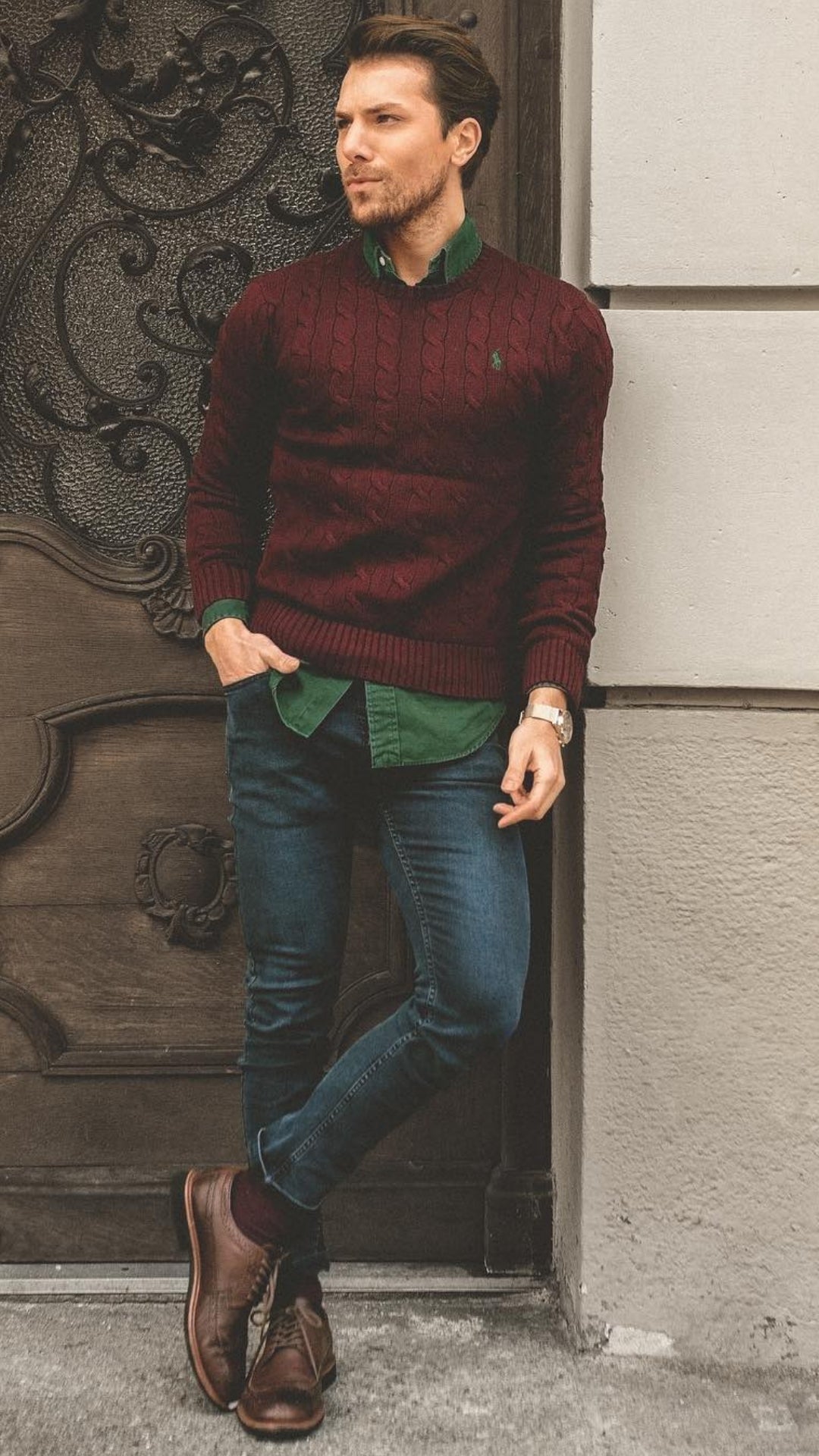 Cool sweater outfits for men #mensfashion #sweater #outfits #streetstyle