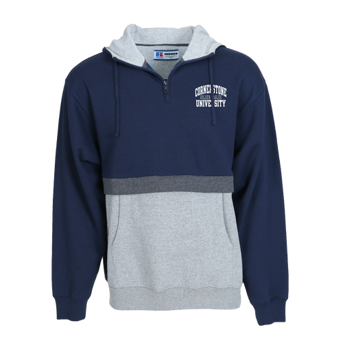 Track Star Hoodie, Navy/Black Heather/Oxford (F22)