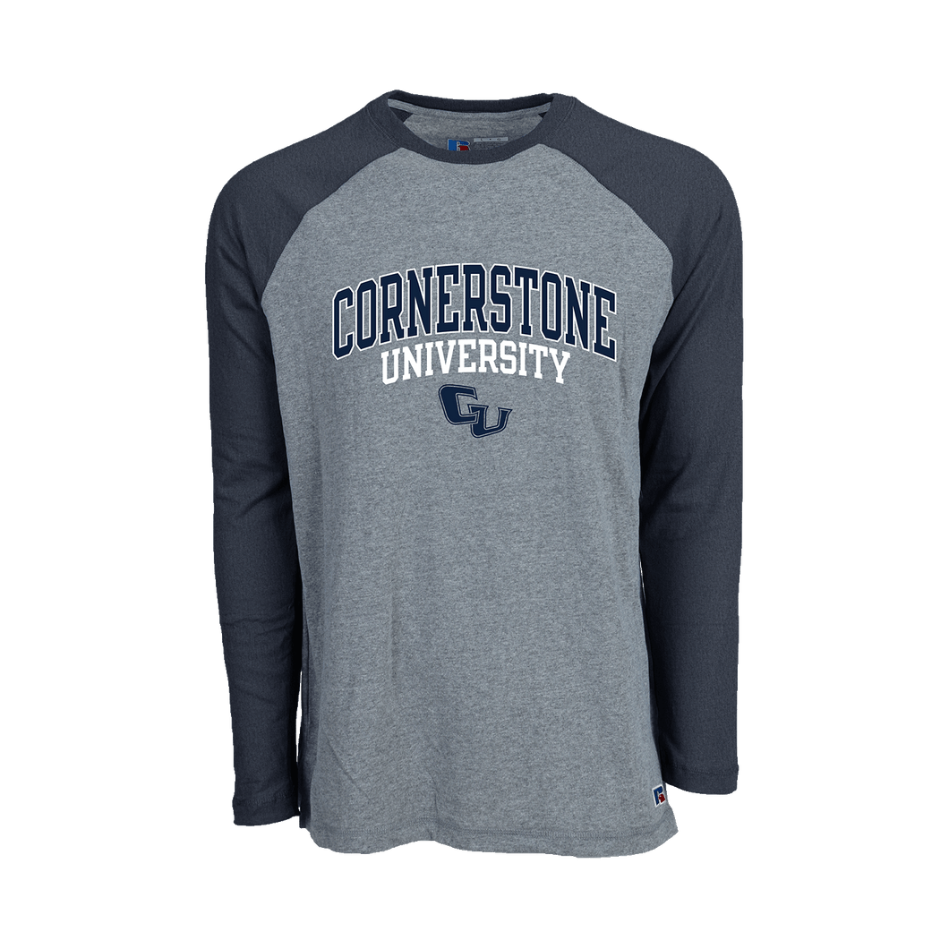 Long Sleeve Baseball Tee, Navy (F22)