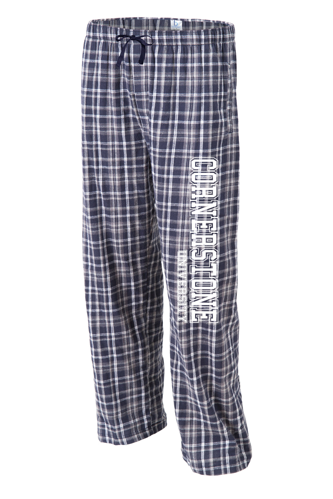 Flannel Pant, Navy/White