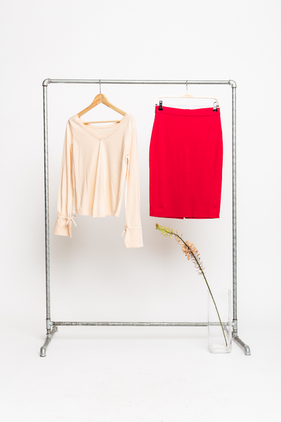 humor Rondsel Bloesem 7 x combineren met rood – Supergoods Fair Fashion