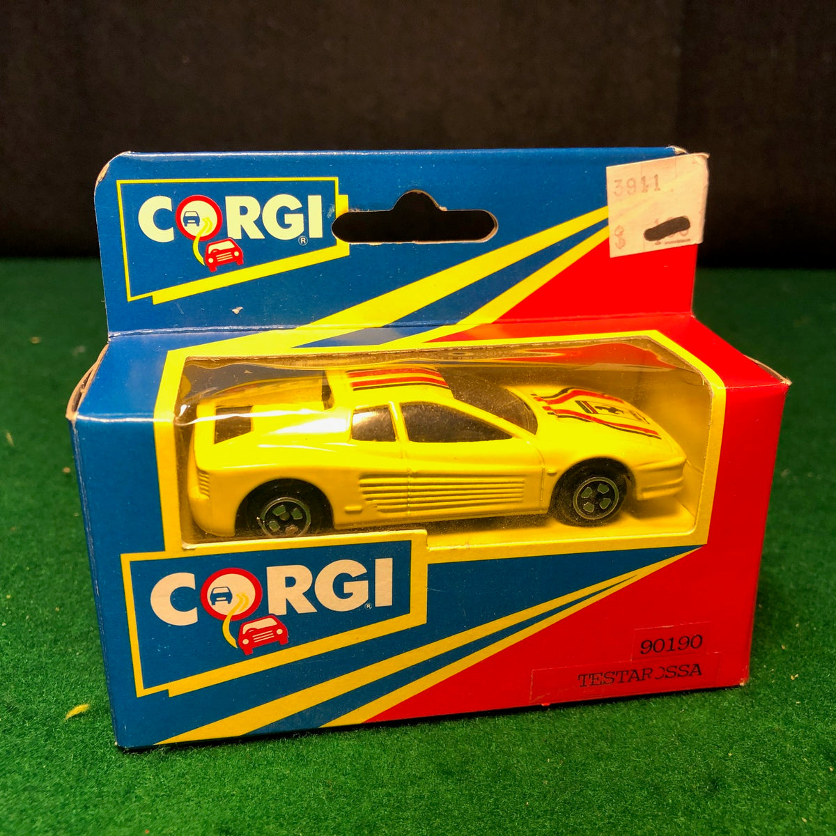 Details about   1991 Corgi Ferrari Testarossa Yellow in Window Sealed Box #90190 