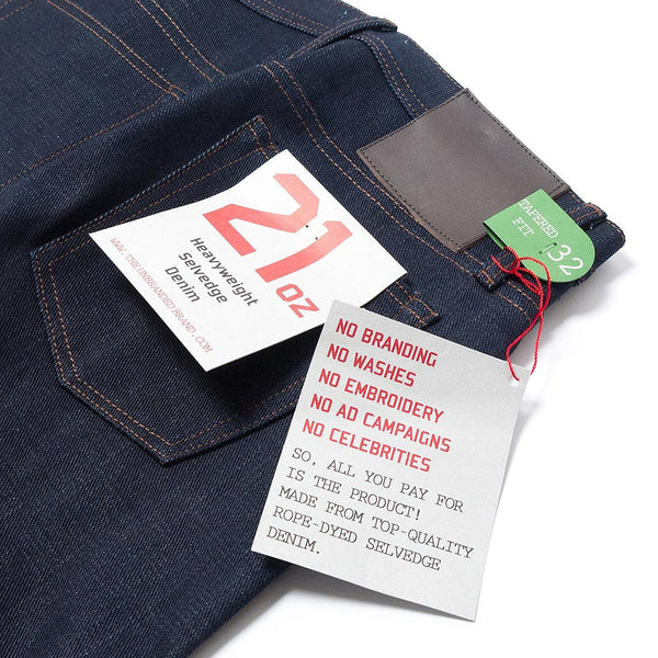 UB221 Heavyweight 21oz Selvedge Denim - Tapered Fit – Blue Owl Workshop