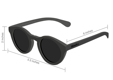 measurements woodies sunglasses