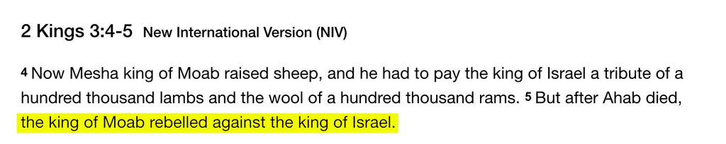 2 Kings 3:4-5