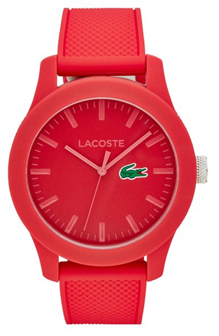 red lacoste watch