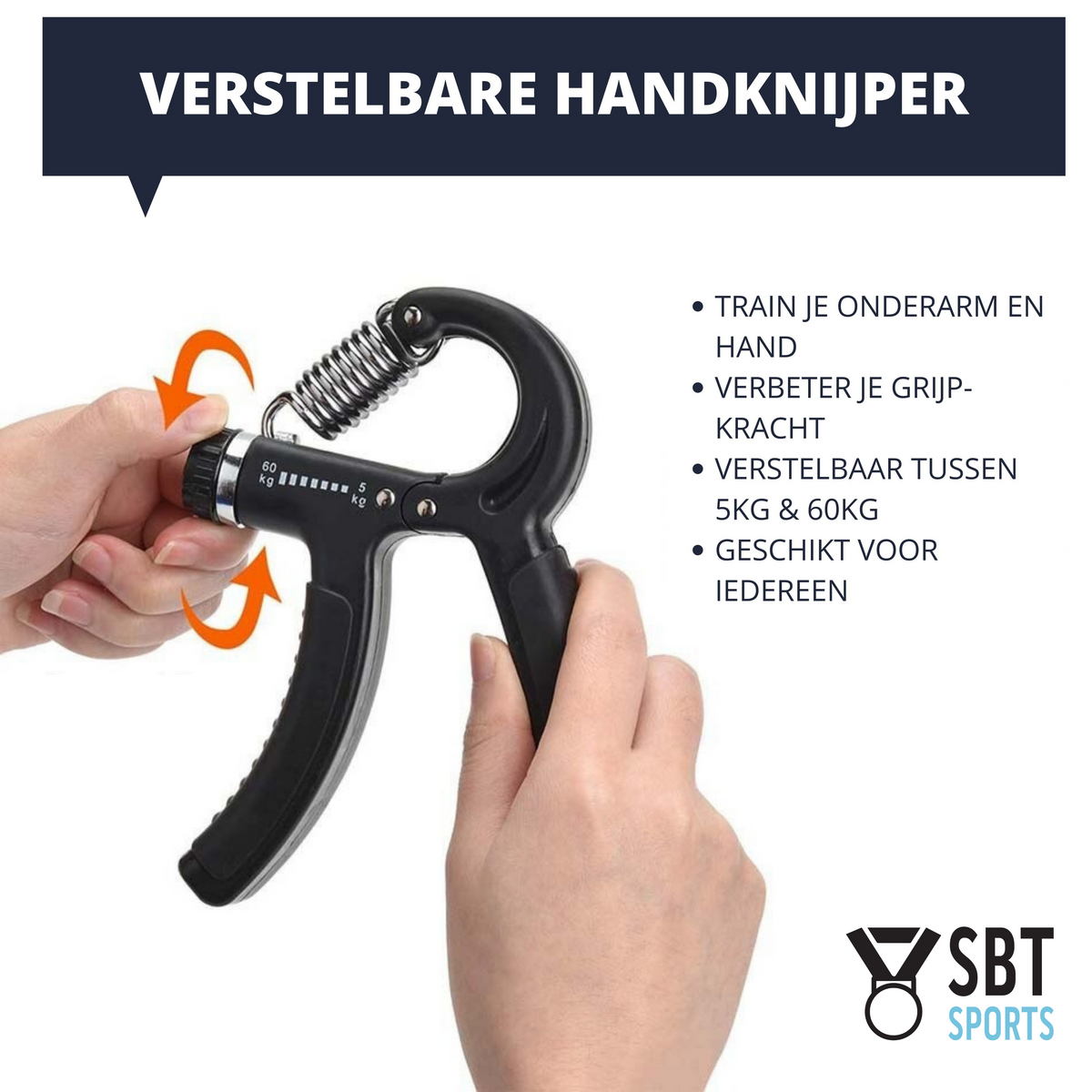 Nieuwheid Ontembare Farmacologie SBT Sports 5-delige Handtrainer Set - Handknijper, Stressbal, Vingerst –  See Buy Try