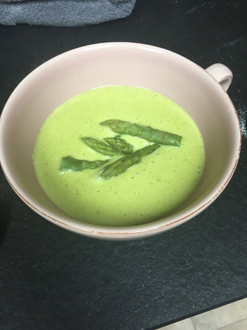 Asparagus Mint Pea Soup