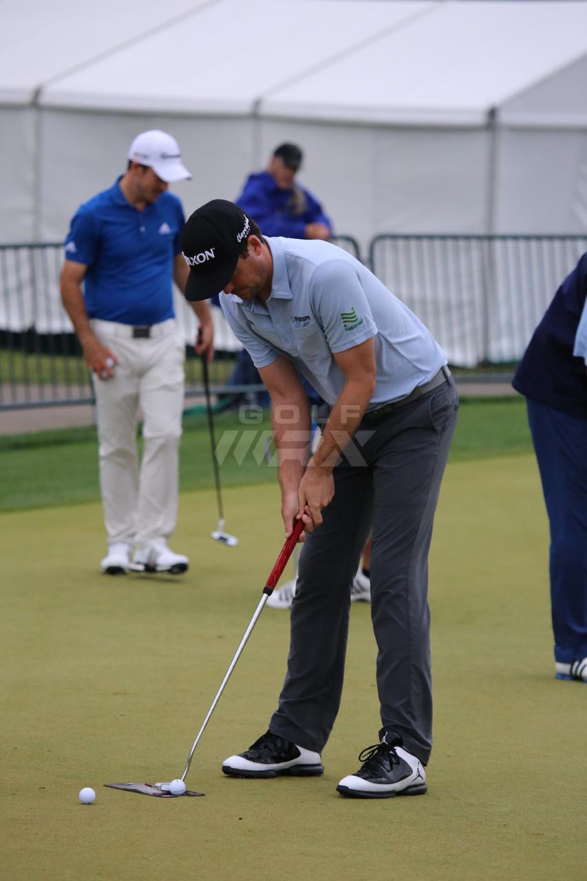 Keegan Bradley with EyeLine Golf Putting Alignment Mirror