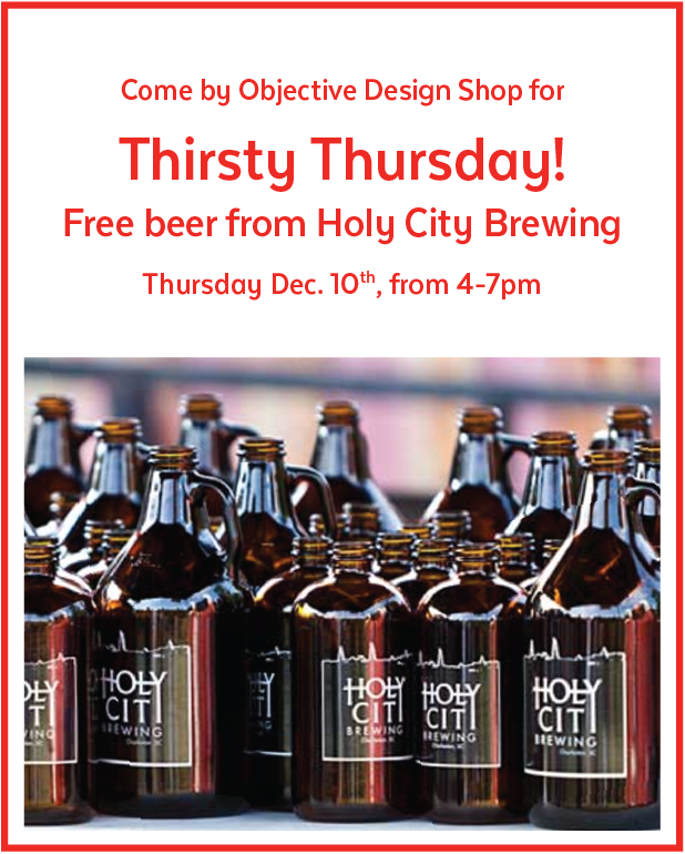 Thirsty Thursday with Holy City Brewing at Objective