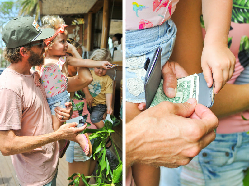 Wally Bifold helps out on Father's Day