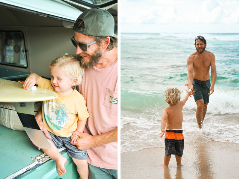 MagLock Sunglasses hit the surf with Dad on Father's Day