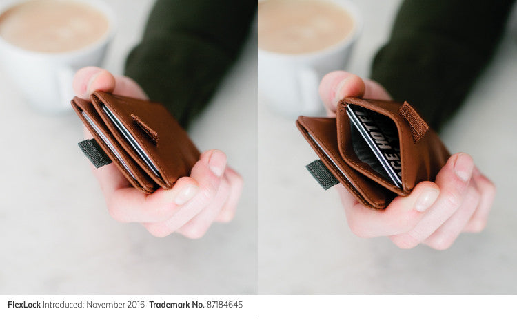 FlexLock keeps cards safely inside your wallet
