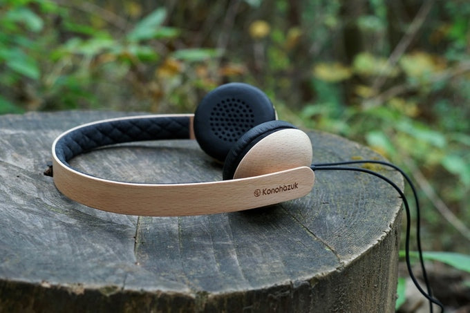 Handmade Japanese Wooden Headphones on Kickstarter