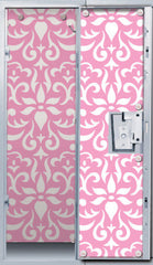 Pink Damask Locker Wallpaper